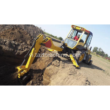 Bộ tải backhoe đa năng với các tệp đính kèm